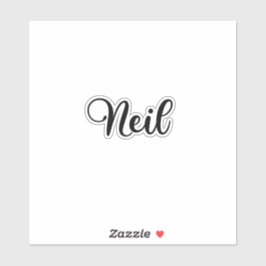 Adesivo Neil Name - Caligrafia manuscrita