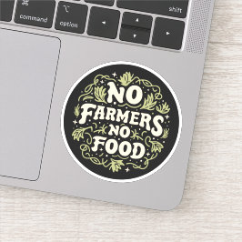 Adesivo Nenhum agricultor nem comida