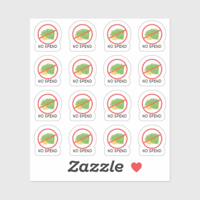 Adesivo Nenhum Planejador de Rastreamento de Orçamento de  (Folha)