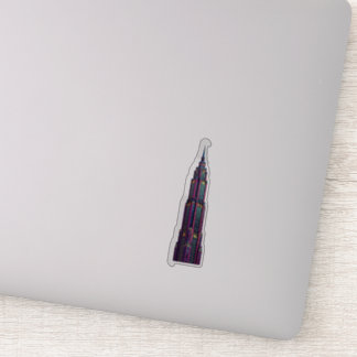 Adesivo Neon Art Deco Skyscraper Sticker