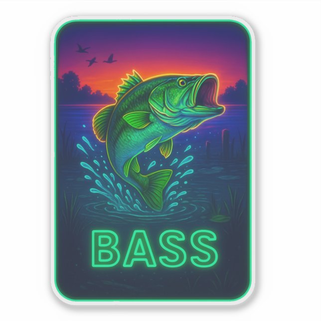 Adesivo Neon Bass Sticker (Frente)