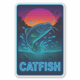 Adesivo Neon Catfish Sticker