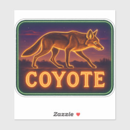 Adesivo Neon Coyote Sticker