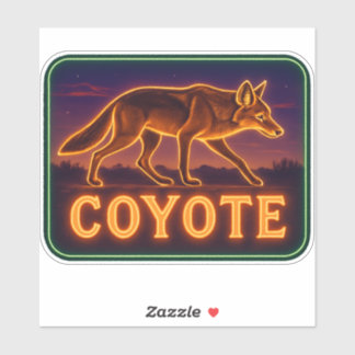 Adesivo Neon Coyote Sticker
