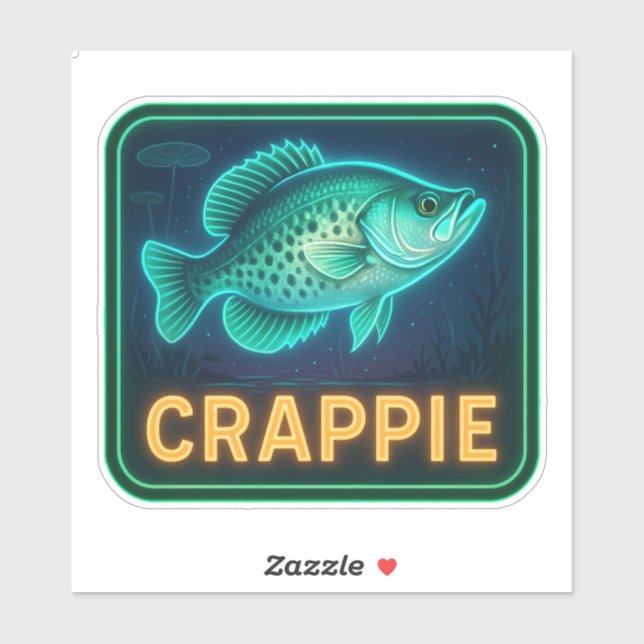 Adesivo Neon CRAPPIE Sticker (Folha)
