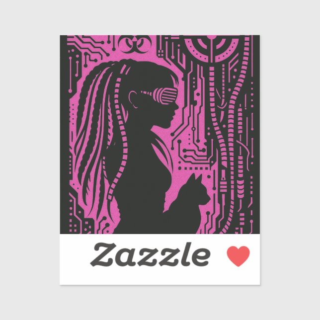 Adesivo Neon Dread Protocol (Folha)