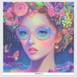 Adesivo Neon Garden Goddese