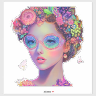 Adesivo Neon Garden Goddese Sticker