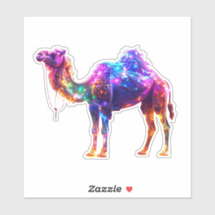 Adesivo Neon Glowing Camel Art Impressão - Fantasia Colori