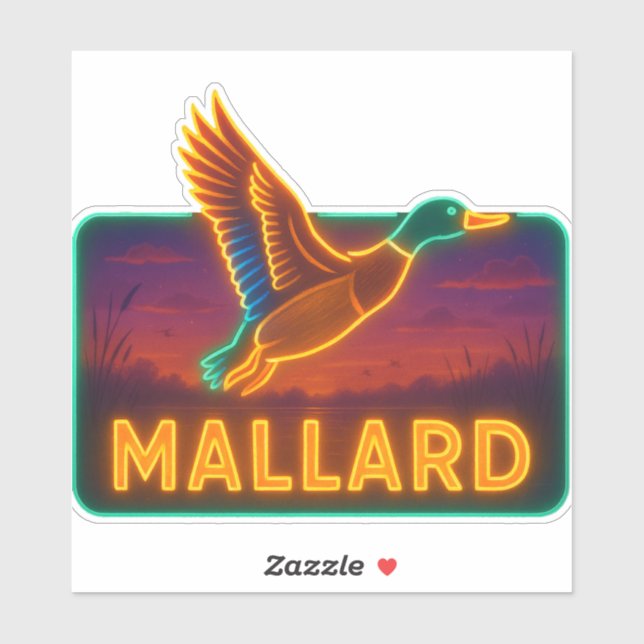 Adesivo Neon Mallard Sticker (Folha)