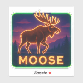 Adesivo Neon Moose Sticker