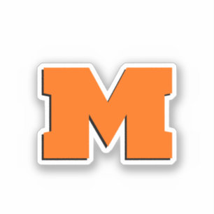 Adesivo Neon Sunset Laranja e Branco 3D Grande Moderno Ini