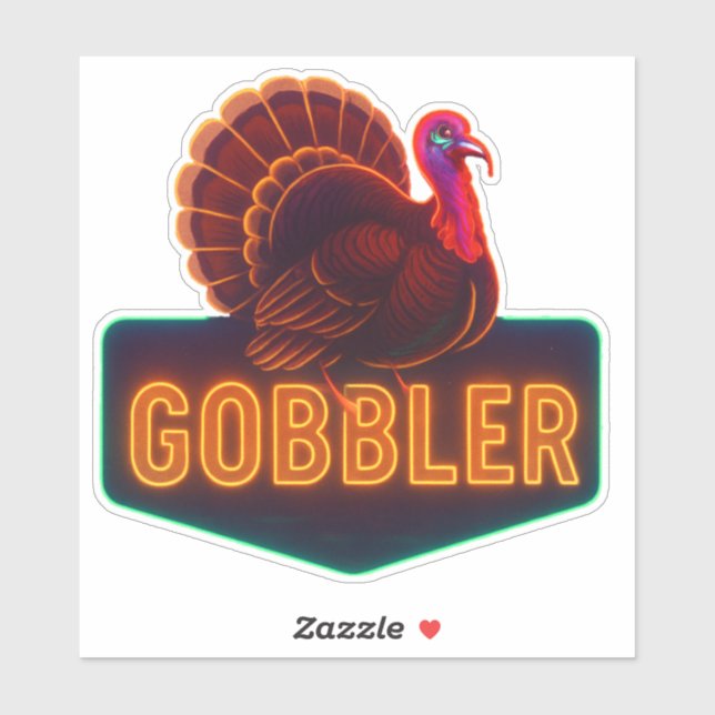 Adesivo Neon Turkey Sticker (Folha)