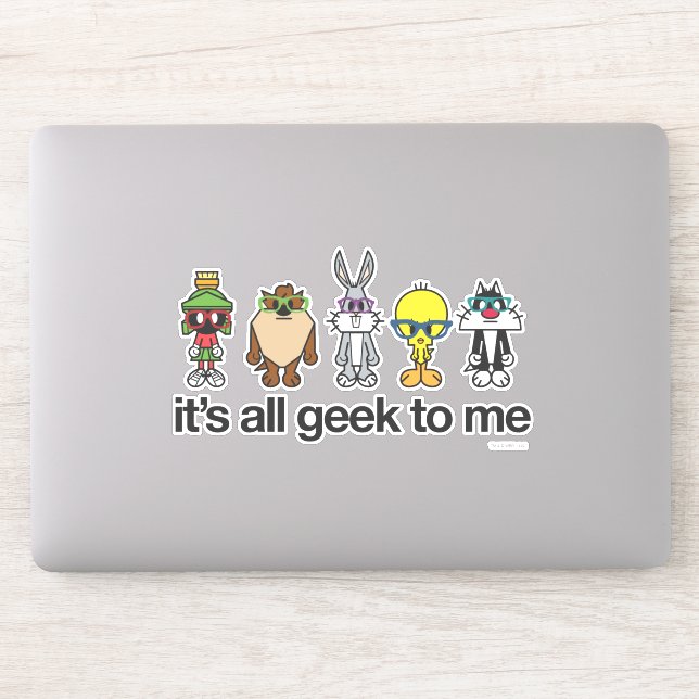 Adesivo NERD LOONEY TUNS™ - Todos Geeks para mim (Computador)