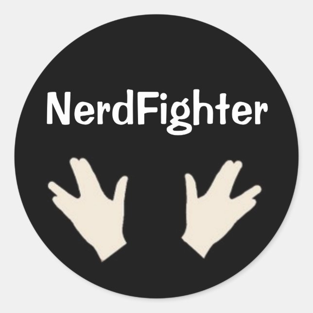 Adesivo NerdFighter - DFTBA (Frente)