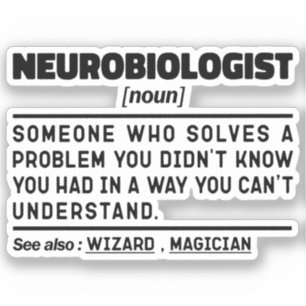 Adesivo Neurobiólogo Noun Neurologia Enfermando Professor
