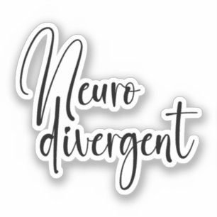 Adesivo Neurodivergente   Sensibilização para a neurodiver
