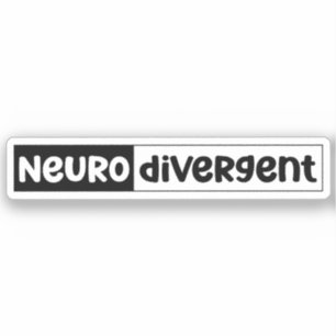 Adesivo Neurodivergente   Sensibilização para a neurodiver