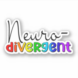 Adesivo Neurodivergente | Sensibilização para a neurodiver