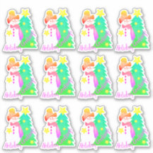 Neve Com Pinks E Verde