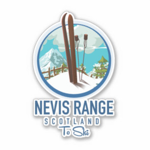 Adesivo Nevis Range scotland Ski logo