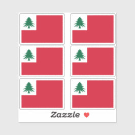 Adesivo New England Pine Tree Flag Sticker Pack