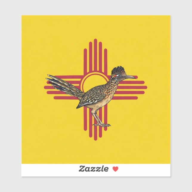 Adesivo New Mexico and the Roadrunner  (Folha)