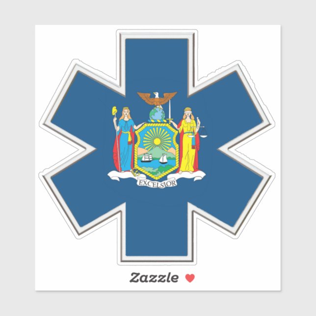 Adesivo New York EMS (Folha)