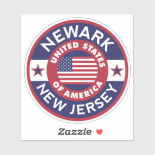 Adesivo NEWARK, Nova Jersey