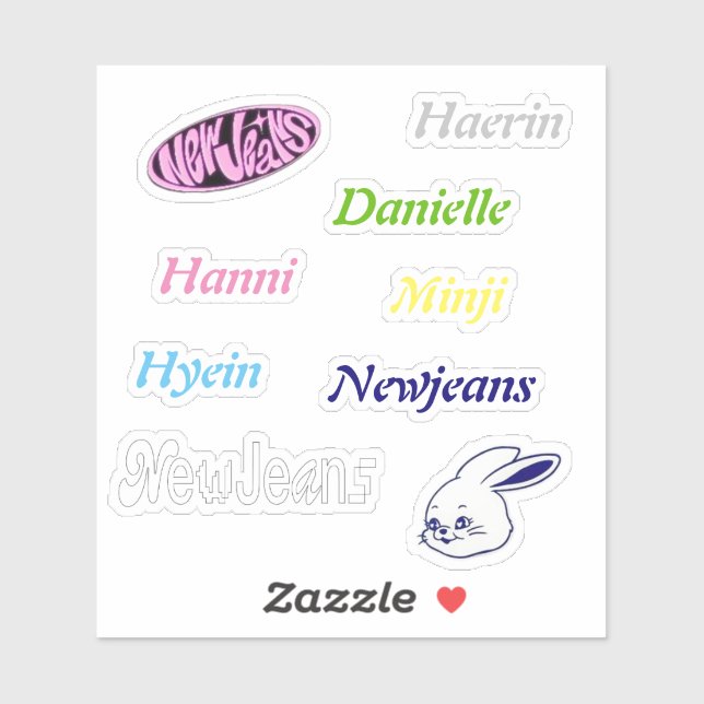 Adesivo Newjeans Vinyl Stickers (Folha)