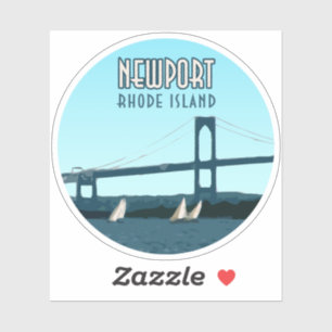 Adesivo Newport Rhode Island - Vintage