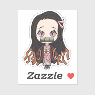 Adesivo Nezuko - Chibi do estilo de animação do Demon Slay