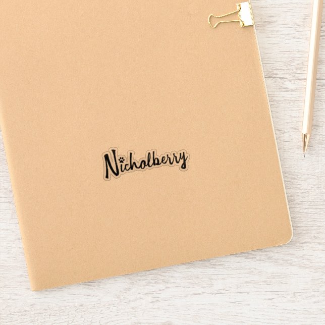Adesivo Nicholberry Sticker - Transparente brilhante (Notebook)