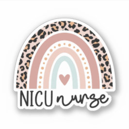 Adesivo NICU Enfermeiro Arco-Íris Neonatal Intensivo