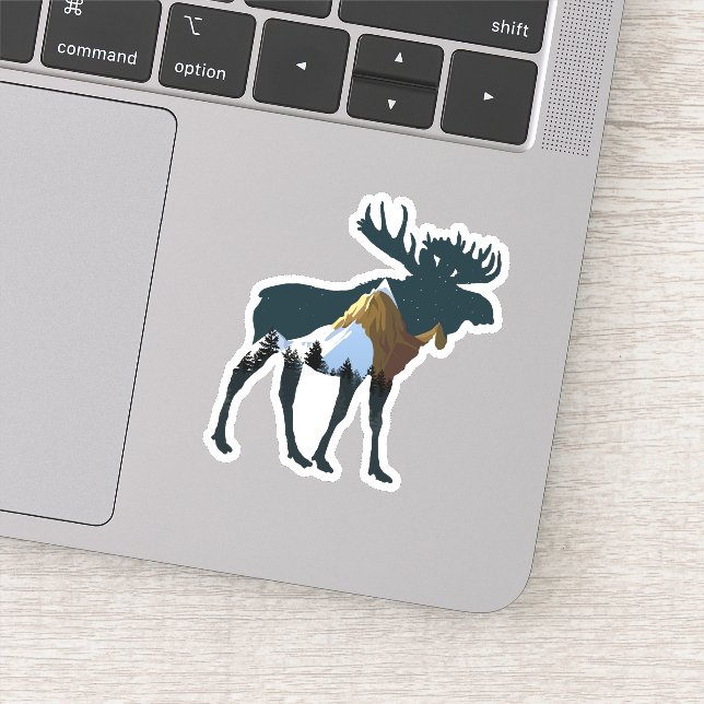 Adesivo Night Forest Moose (Detalhe)