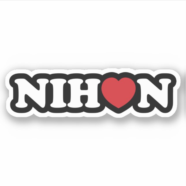 Adesivo Nihon Love Heart Sticker (Frente)