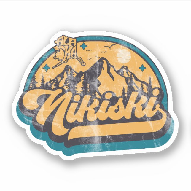 Adesivo Nikiski, Alaska (Frente)