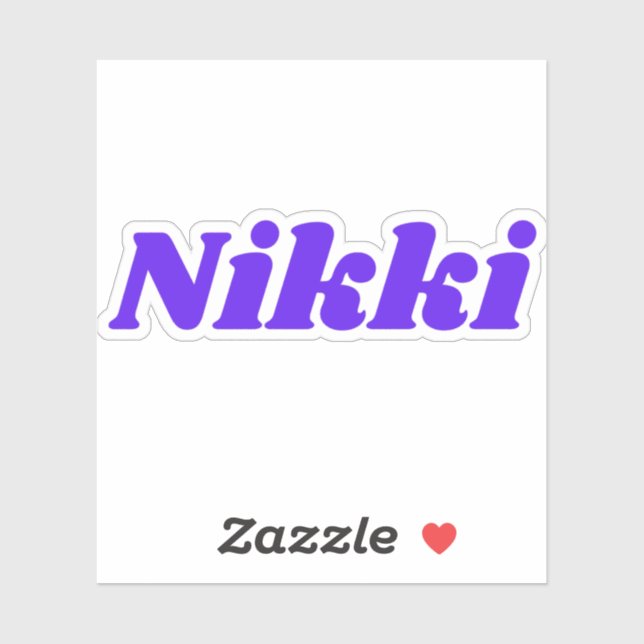 Adesivo Nikki (Folha)