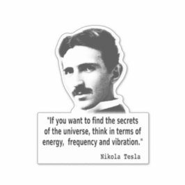 Adesivo Nikola Tesla Quote