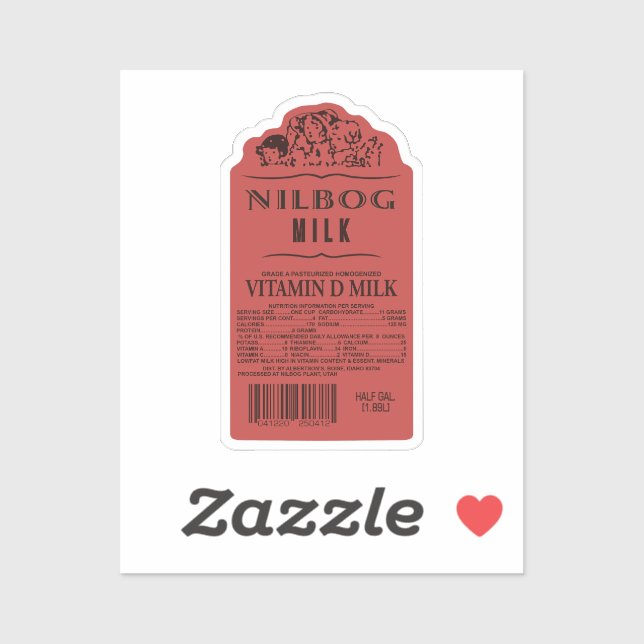 Adesivo Nilbog Milk Vinyl Sticker (Folha)