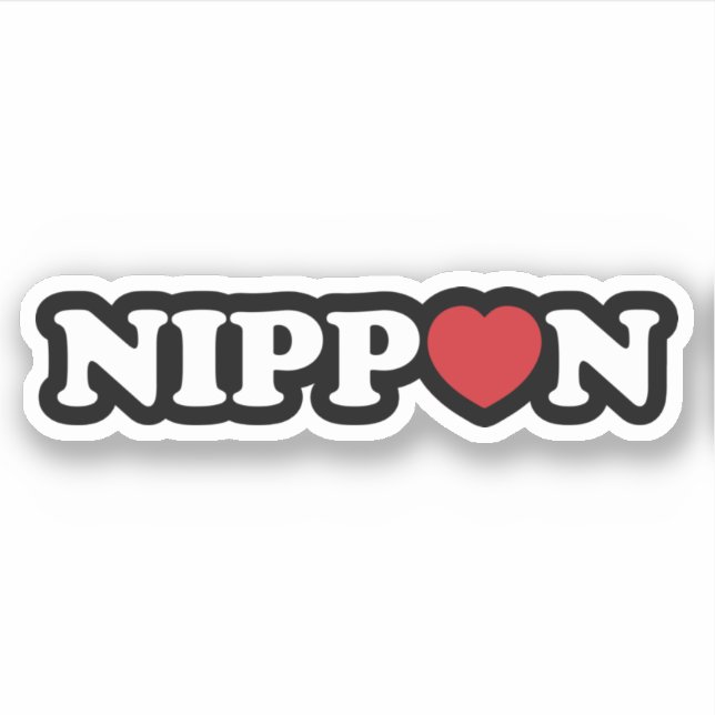 Adesivo Nippon Love Heart Sticker (Frente)