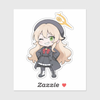 Adesivo Niyaniya Chibi Blue Archive Fanart