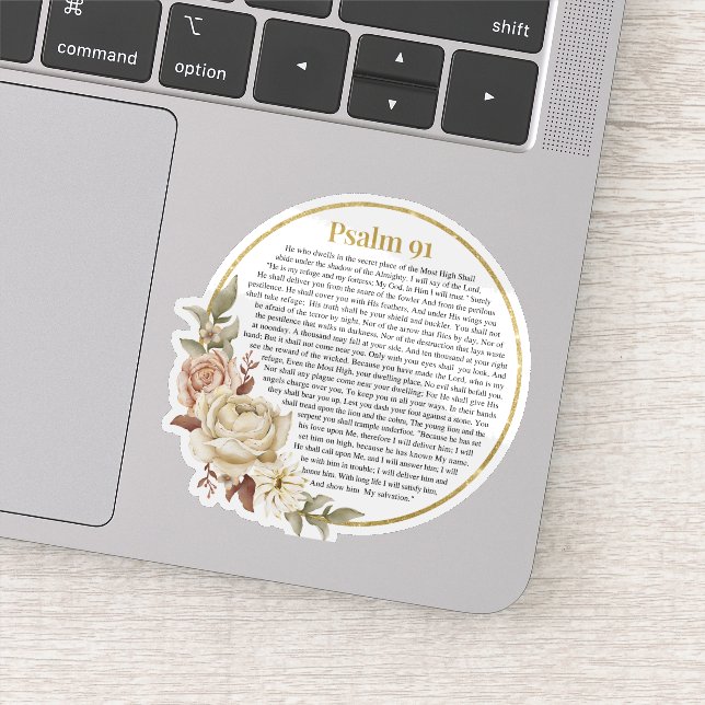 Adesivo NKJV Psalm 91 (Detalhe)