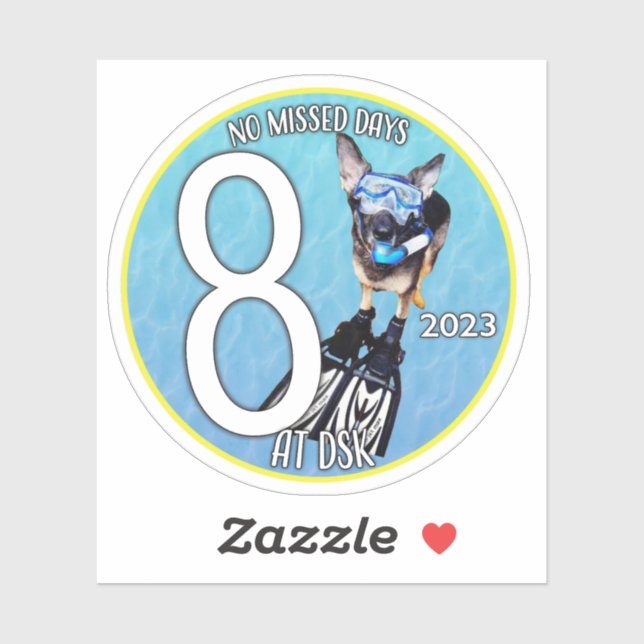 Adesivo NMD em DSK - Crachá de agosto de 2023 (Folha)