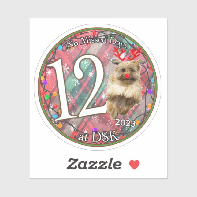 Adesivo NMD em DSK - Crachá Sticker de dezembro de 2023 (Folha)