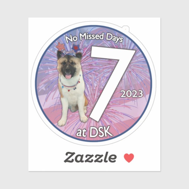 Adesivo NMD em DSK - Crachá Sticker de julho de 2023 (Folha)