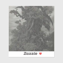 Adesivo No extremo do jardim longo e selvagem