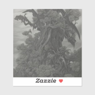 Adesivo No extremo do jardim longo e selvagem