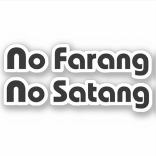 Adesivo No Farang No Satang