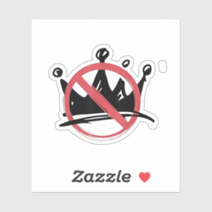 Adesivo No Kings In America 2025 4 de julho